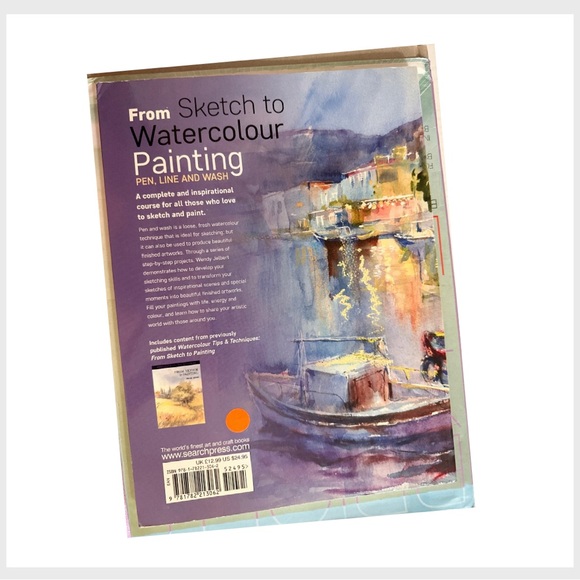 From Sketch to Watercolour Painting: Pen, Line and Wash Book Excellent Condition - Picture 3 of 3